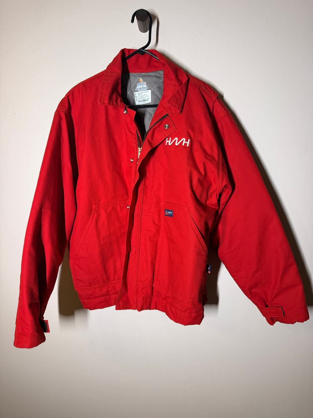 LAPCO FR CAT 4 Flame Resistant Insulated Work Jacket XL Reg Red NFPA 2112